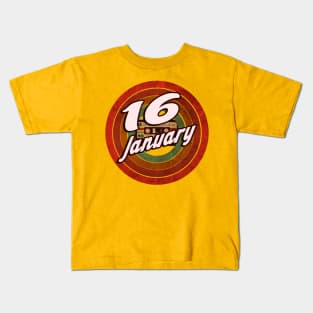 16 January Kids T-Shirt